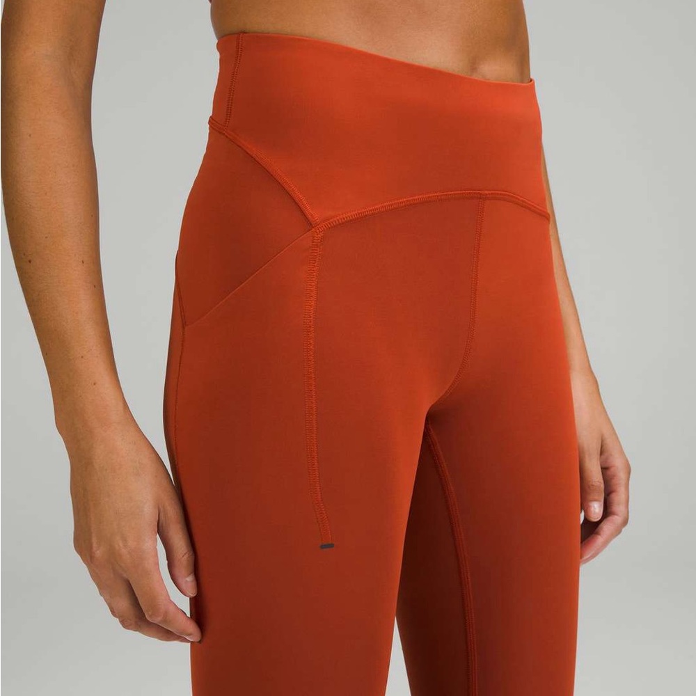 Lululemon Power Thru High-Rise Tight 25" Size 6 Aztec Brick